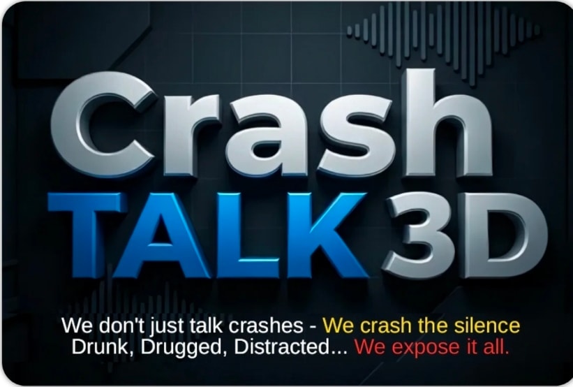 CrashTalk 3D Tee — White