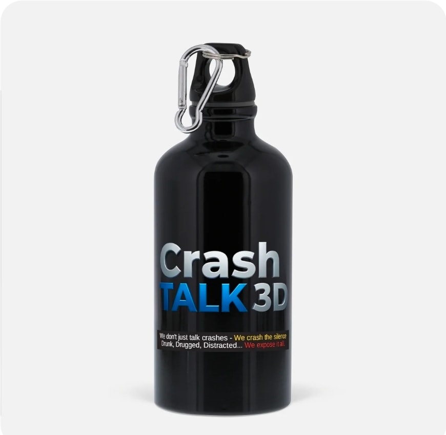 CrashTalk 3D Water Bottle